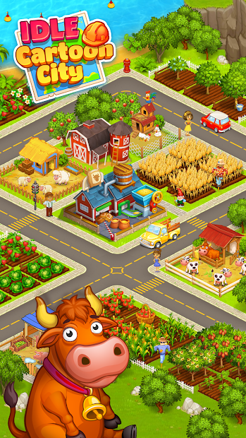 Cartoon city: granja y ciudad 3